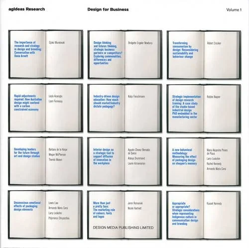 Coperta cărții "agIdeas Research: Design for Business (Volume 1)" de autor necunoscut