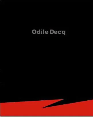 Coperta cărții "Odile Decq: Architecte" de autor necunoscut