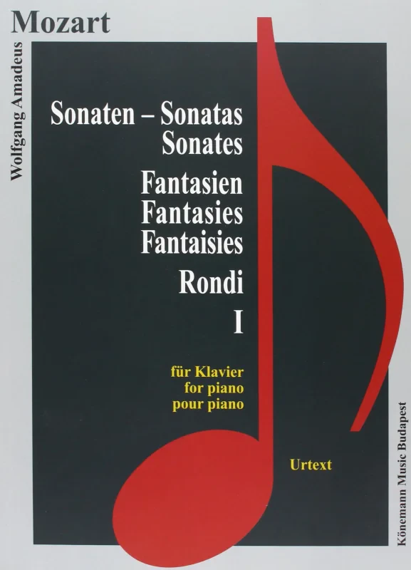 Coperta cărții "Mozart, Sonaten, Fantasien und Rondi I" de autor necunoscut