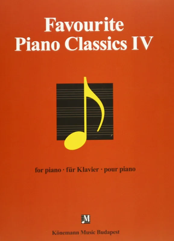 Coperta cărții "Favourite Piano Classics IV" de autor necunoscut