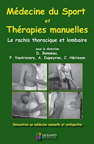 Coperta cărții "MEDECINE DU SPORT ET THERAPIES MANUELLES - RACHIS THORACIQUE ET LOMBAIRE" de autor necunoscut