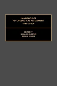 Handbook of Psychological Assessment